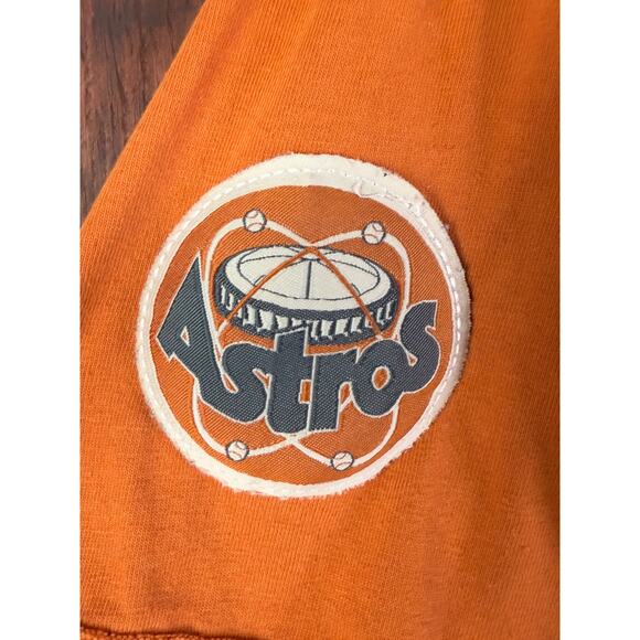 Houston Astros Majestic Cooperstown Collection Retro Hoodie Burnt Orange Men 2XL - Picture 3 of 8